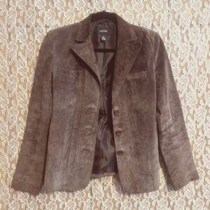 Alfani Women's Brown Leather Jacket
